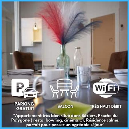 Le Cypres - Appartement Ideal Pour Vos Vacances Ou Vos Deplacements Professionnels A Μπεζιέ Εξωτερικό φωτογραφία